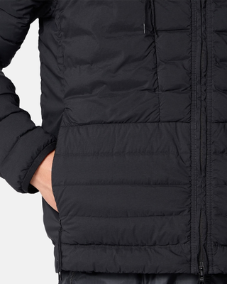 Stone Island 4100107 SEAMLESS TUNNEL NYLON DOWN-TC Hooded Down Jacket Black