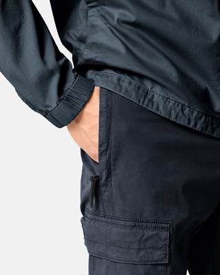 Stone Island 3100304 SUPIMA Cotton Twill Stretch-TC Cargo Pants Navy Blue