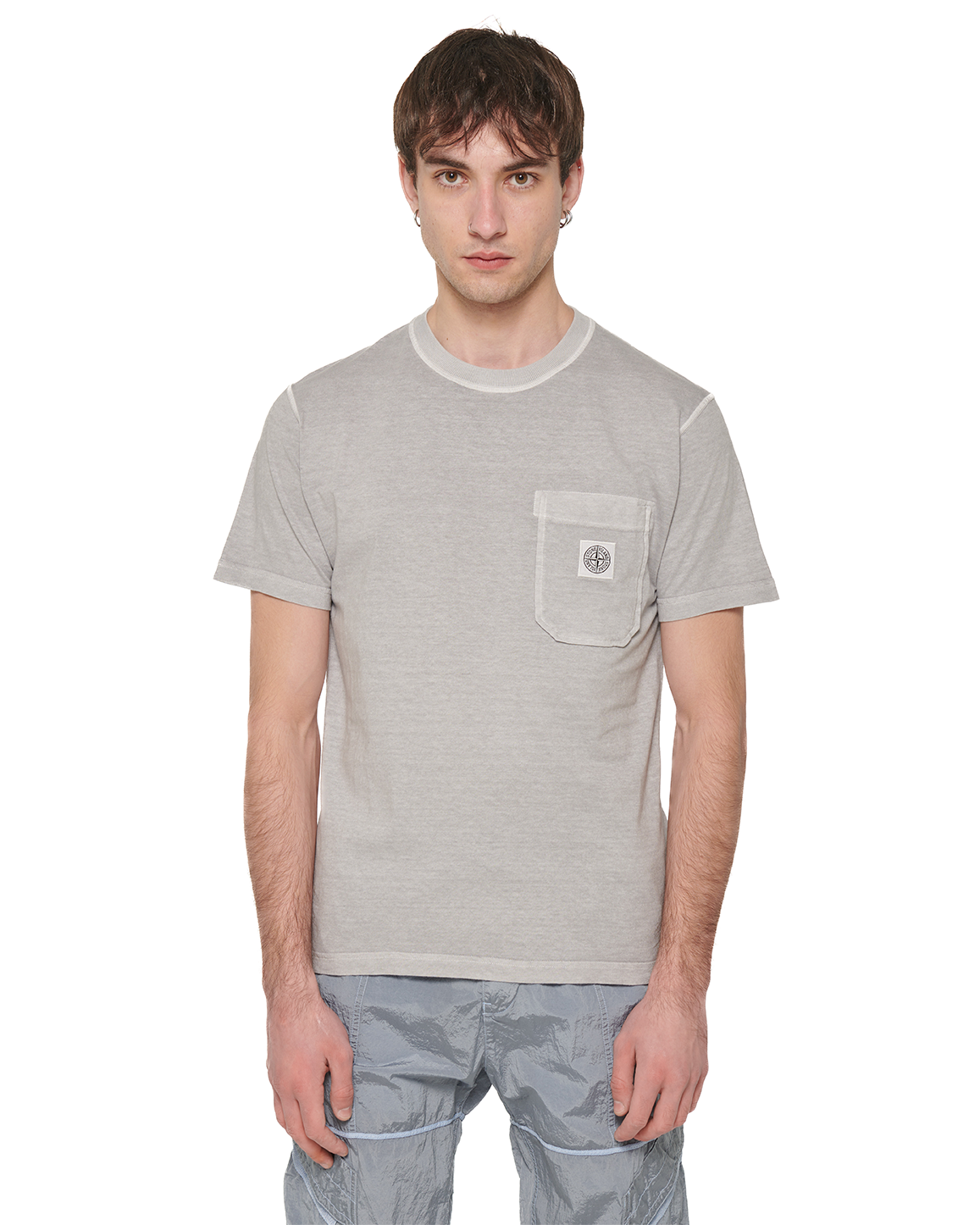 Stone Island 21957 Logo T-shirt Grey