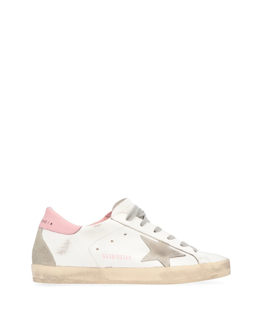 Golden Goose Super-Star Leather Low-Top Sneakers Baby Pink
