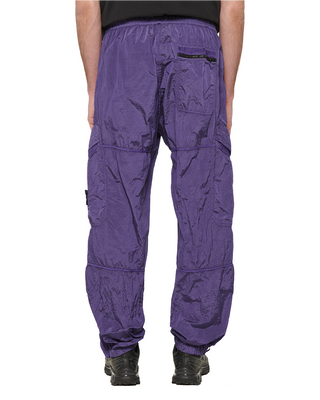 Stone Island 31719 Nylon Metal Loose Fit Cargo Pants Lavander