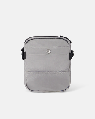 Stone Island 9200015 COATED NYLON METAL IN ECONYL® Pouch Bag Pearl Grey