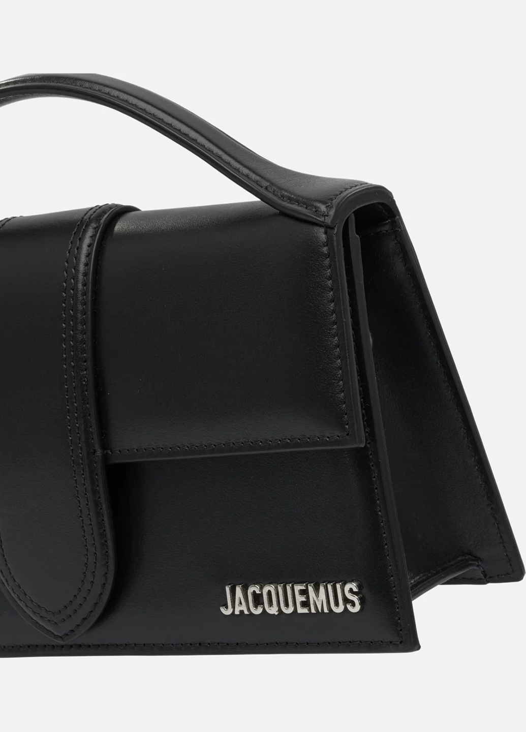 Jacquemus 'Le Grand Bambino' Leather Crossbody Handbag Black Silver
