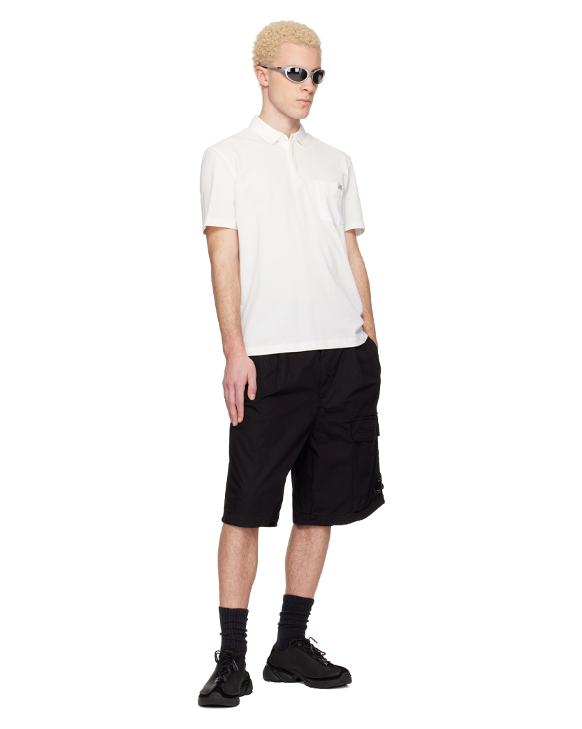 C.P. Company Micro-Reps Boxy Lens Shorts Black 20CMBE127A110325G