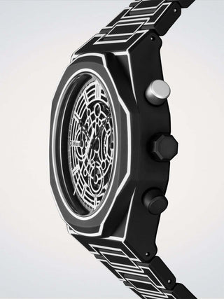 D1 Milano Polychrono Bracelet 40.5 mm Black Sketch PHBJ14