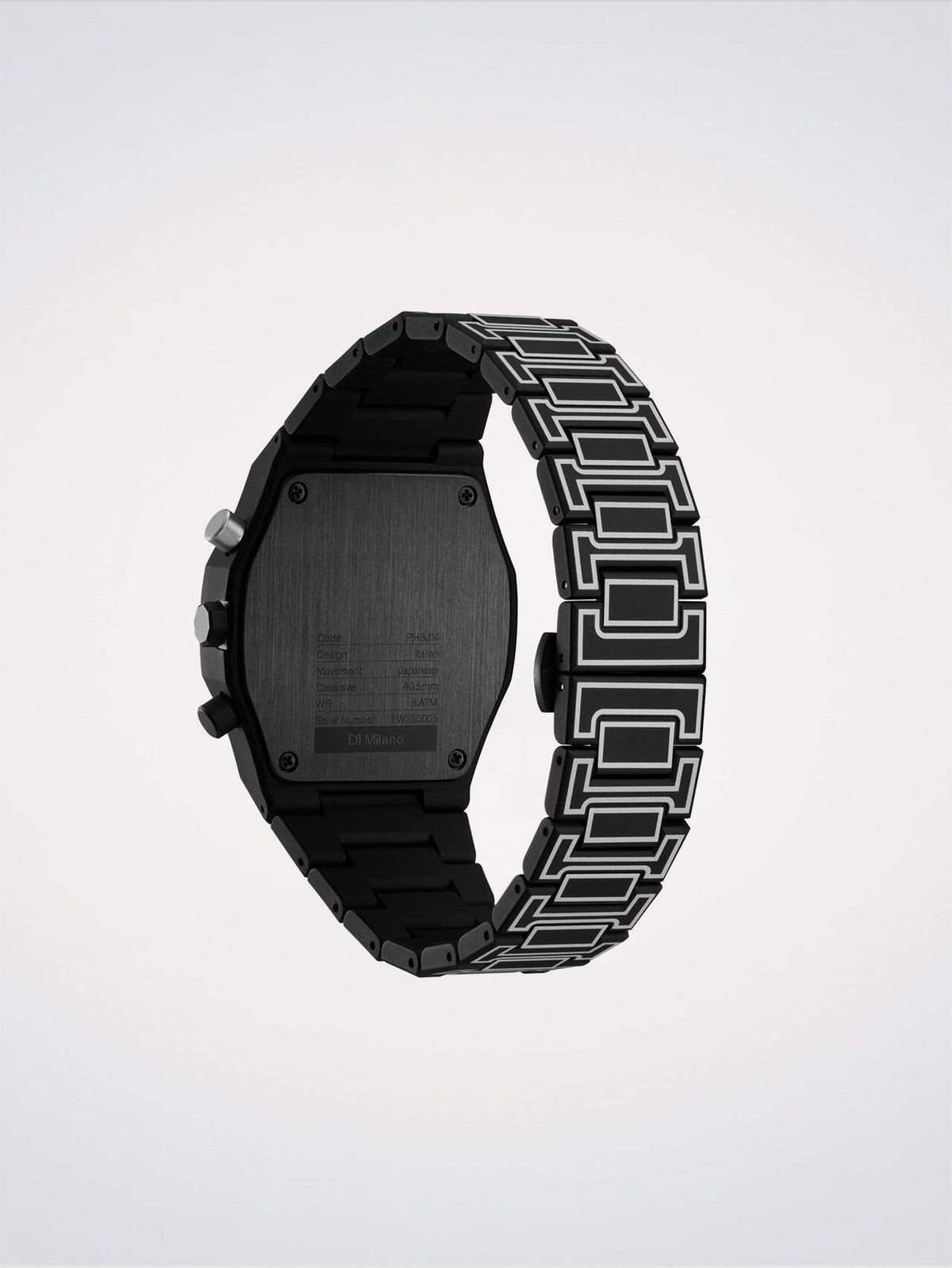 D1 Milano Polychrono Bracelet 40.5 mm Black Sketch PHBJ14
