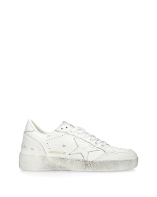 Golden Goose Ball Star Leather Sneakers Optic White