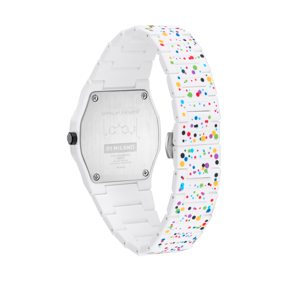 D1 Milano Polycarbon Bracelet 37 mm Dot 02 PCBU12