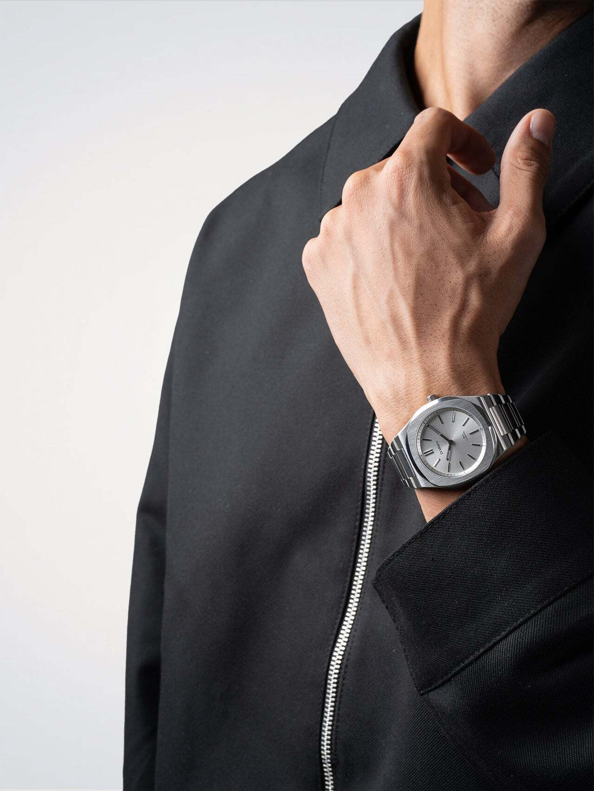D1 Milano Groovy Silver 39 mm Silver UHBJ02