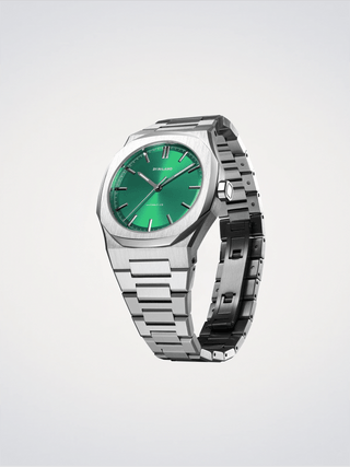 D1 Milano Green Code 36 mm Silver ATBU05