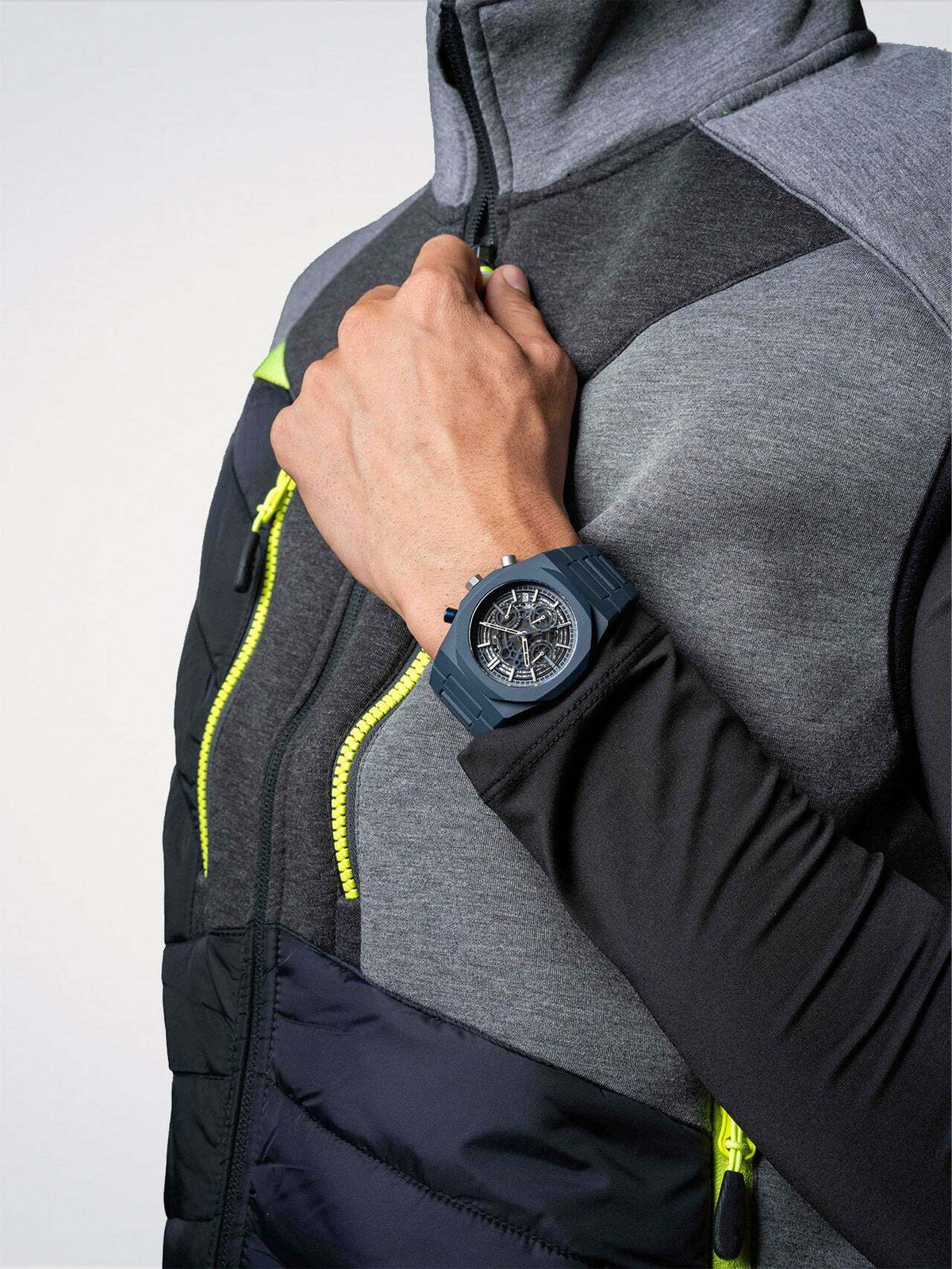 D1 Milano Polychrono Bracelet 40.5 mm Model B Blue PHBJ12