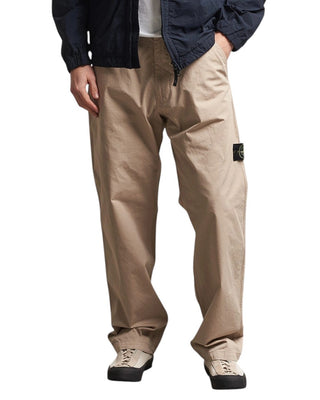 Stone Island 3100008 MERCERISED ORGANIC COTTON RIPSTOP Chino Pants Beige