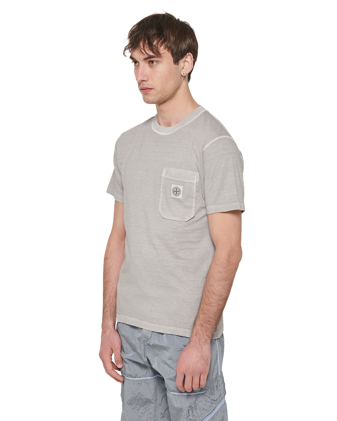 Stone Island 21957 Logo T-shirt Grey