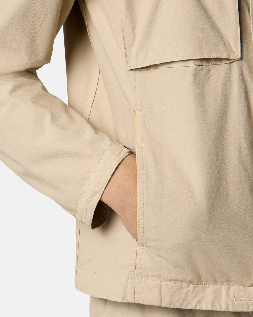 Stone Island Q100012 Canvas Weave Cotton Jacket Desert Beige