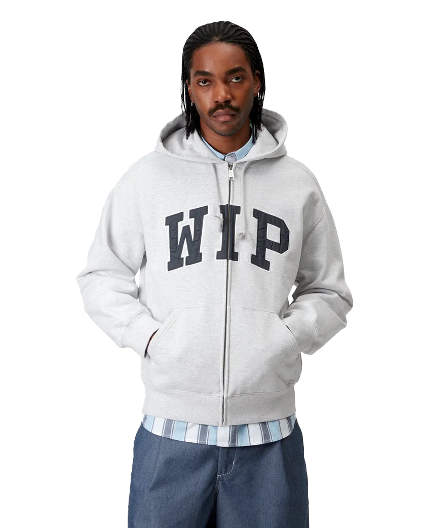 Carhartt WIP 'WIP' Zip Hoodie Ash Grey