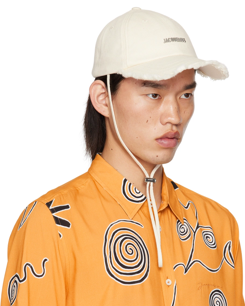 Jacquemus 'La Casquette Artichaut' Cap White