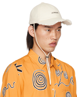 Jacquemus 'La Casquette Artichaut' Cap White