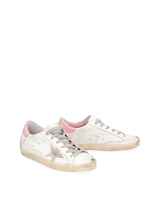 Golden Goose Super-Star Leather Low-Top Sneakers Baby Pink