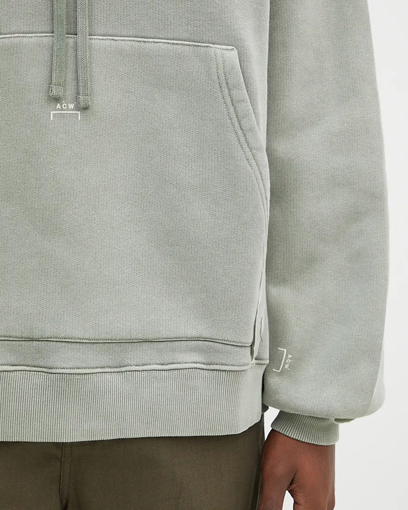 A-Cold-Wall Facade Hoodie Grey Green