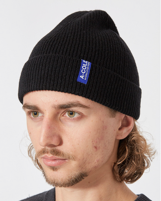 A-Cold-Wall Ribbed Structure Beanie Black