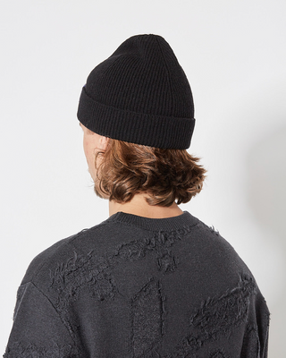 A-Cold-Wall Ribbed Structure Beanie Black