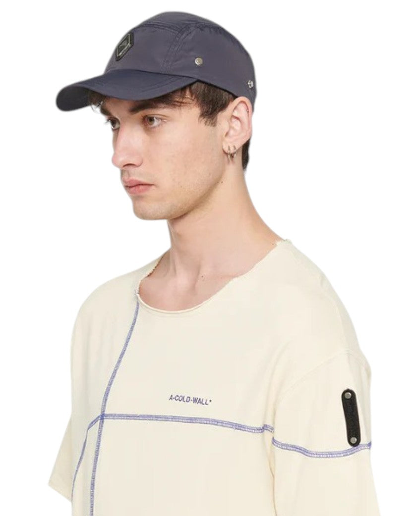A-Cold-Wall SS24 Diamond Hooded Cap Navy