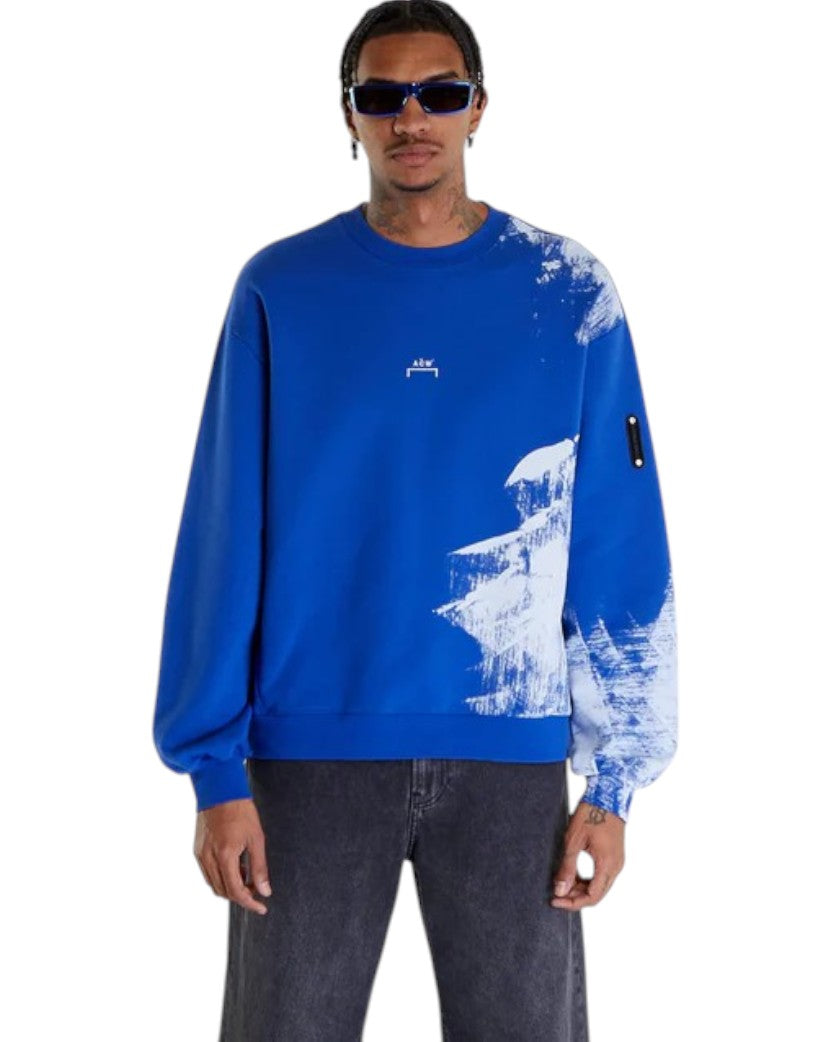 A-Cold-Wall SS24 Brushstroke Crewneck Volt Blue