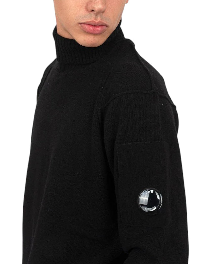 C.P. Company Logo Badge Sweater Black