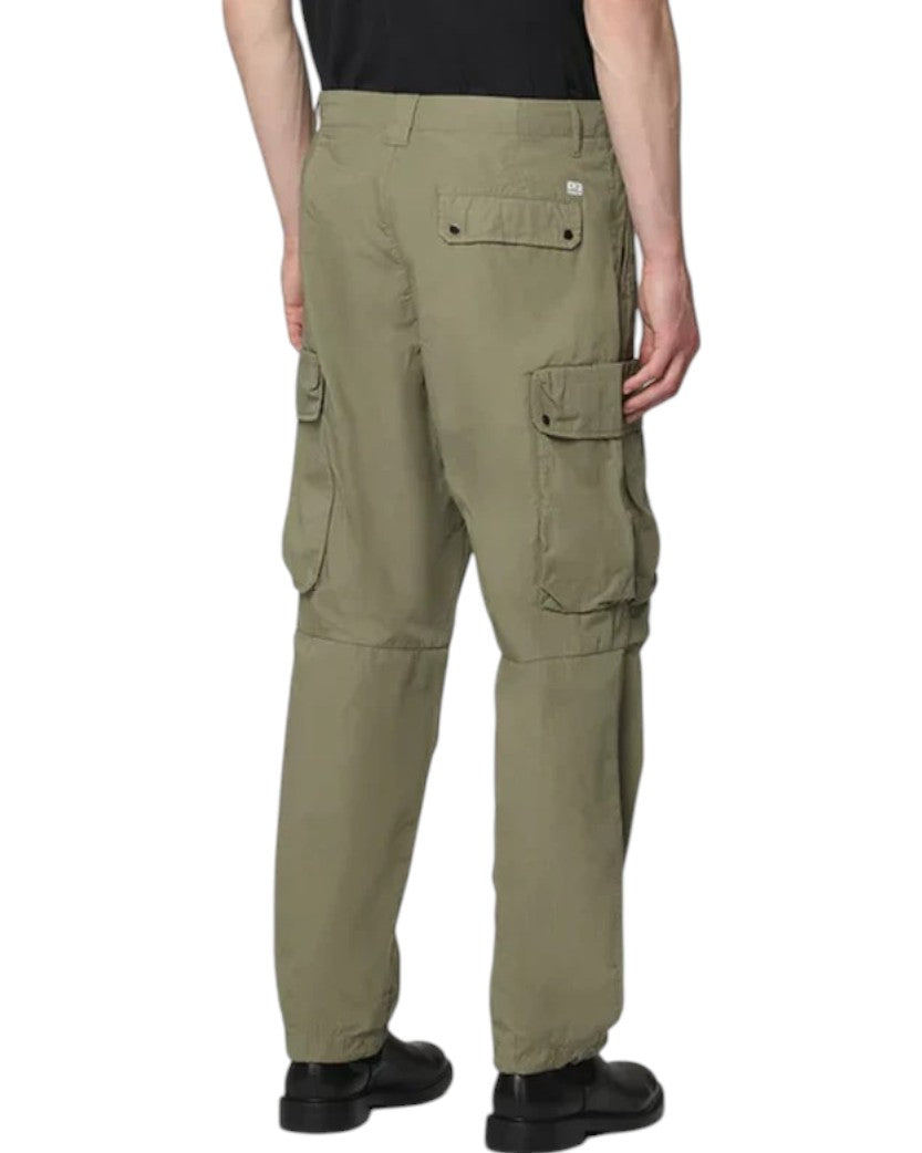 C.P. Company Multi-Pocket Cotton Trousers Green