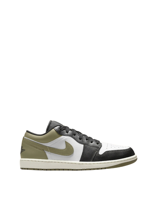 Air Jordan 1 Low Black Toe Medium Olive 553558-092