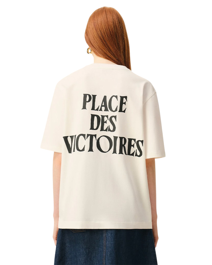 Ami Paris ADC Boxy Fit T-shirt Blanc Creme