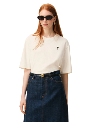 Ami Paris ADC Boxy Fit T-shirt Blanc Creme