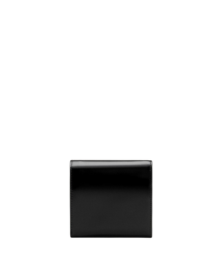 Ami Paris Compact Leather Wallet Noir