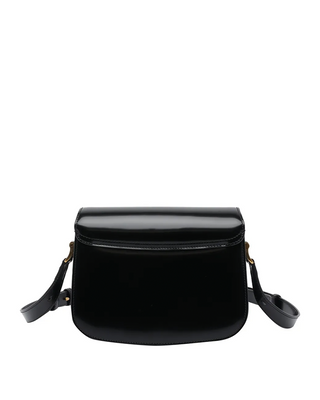 Ami Paris Leather Crossbody Bag Noir