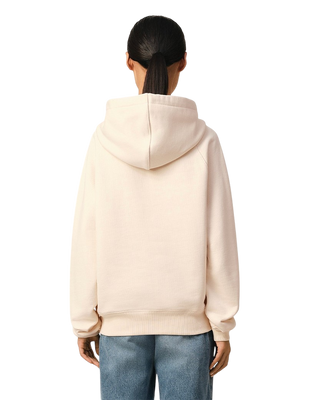 Ami Paris Patch Cotton Hoodie White Cream