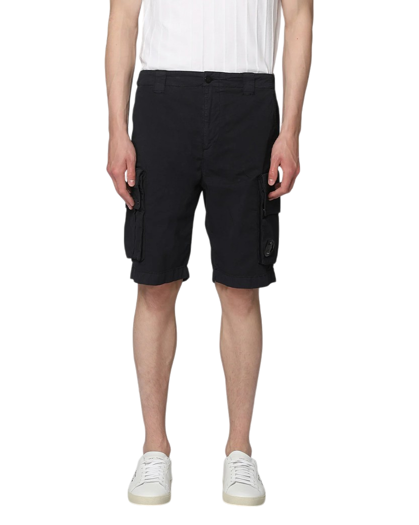 C.P. Company Twill Stretch Cargo Shorts Blue 16CMBE295A006026O