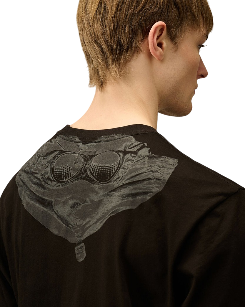C.P. Company 30/1 Jersey Back Goggle T-Shirt Black 18CMTS030A005100W