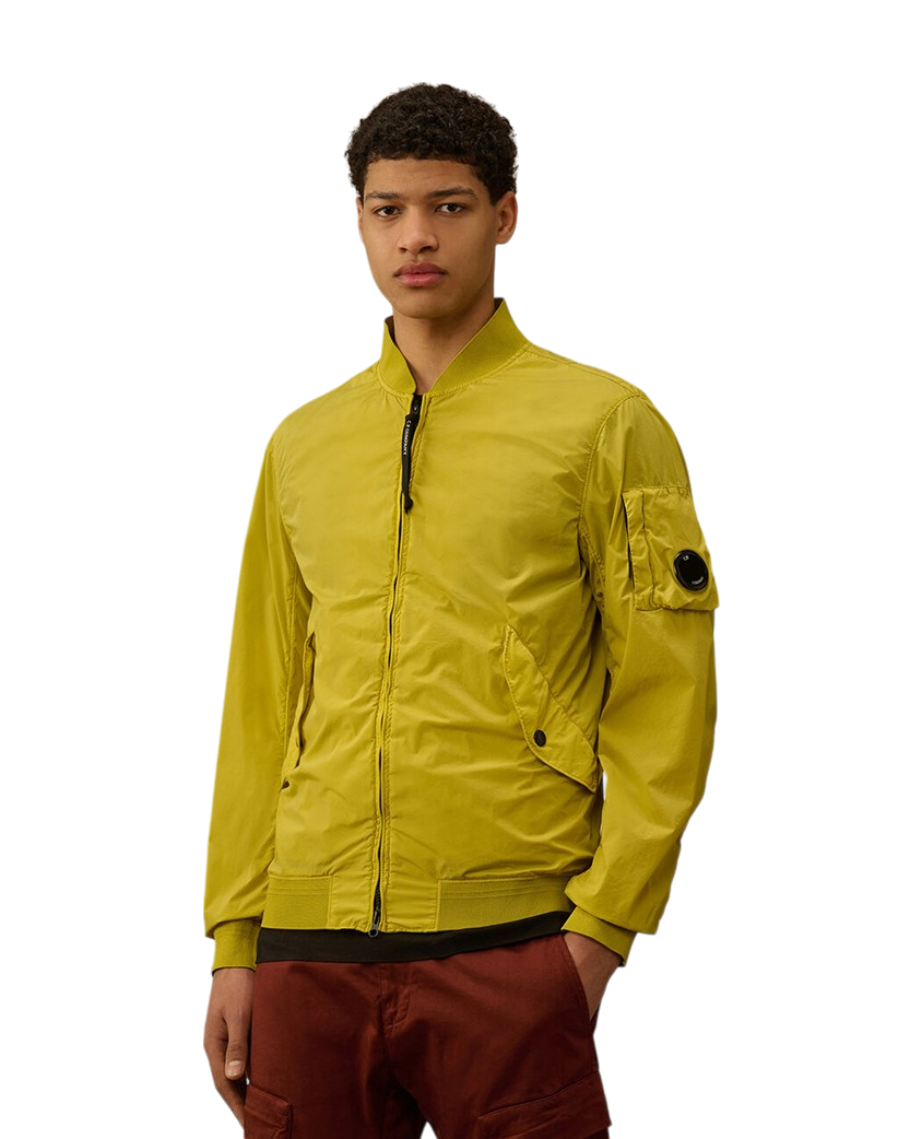 C.P. Company Nycra-R Bomber Jacket Cress Green-Yellow 18CMOW182A005864G