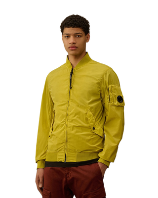 C.P. Company Nycra-R Bomber Jacket Cress Green-Yellow 18CMOW182A005864G
