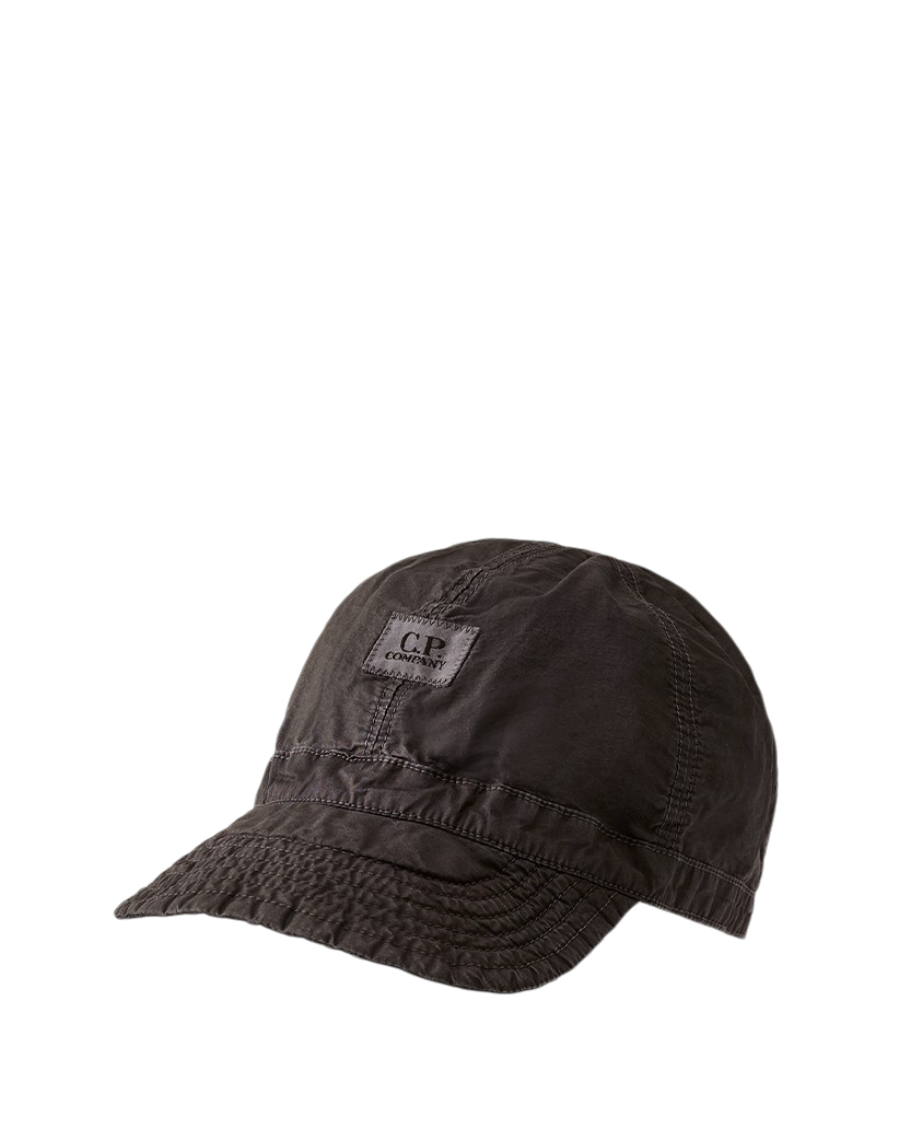 C.P. Company 50 Fili Wax Cap Black 20CMAC125A110543D