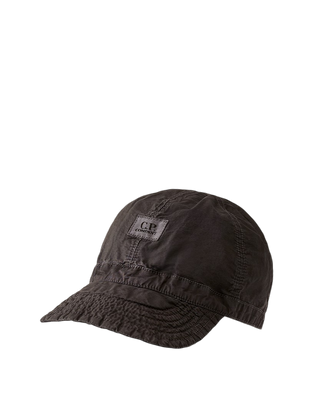 C.P. Company 50 Fili Wax Cap Black 20CMAC125A110543D