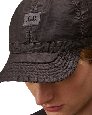 C.P. Company 50 Fili Wax Cap Black 20CMAC125A110543D