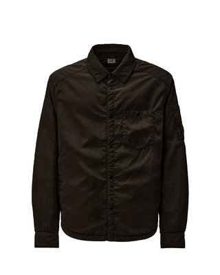 C.P. Company Chrome-R Lens Button Overshirt Black