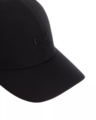 C.P. Company Chrome-R Logo Cap Black RCCMAC749A110545A