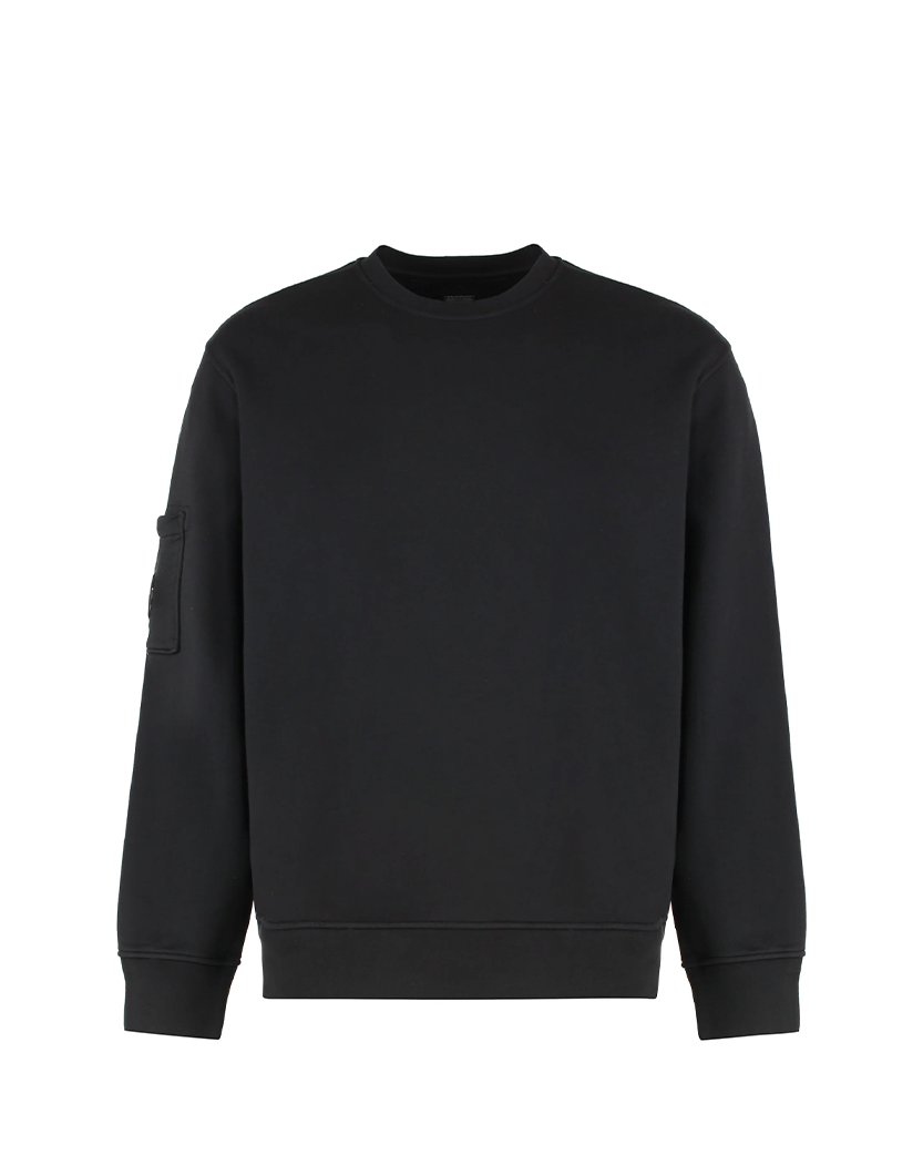 C.P. Company Cotton Crew-Neck Sweatshirt Black 18CMSS098A110044G