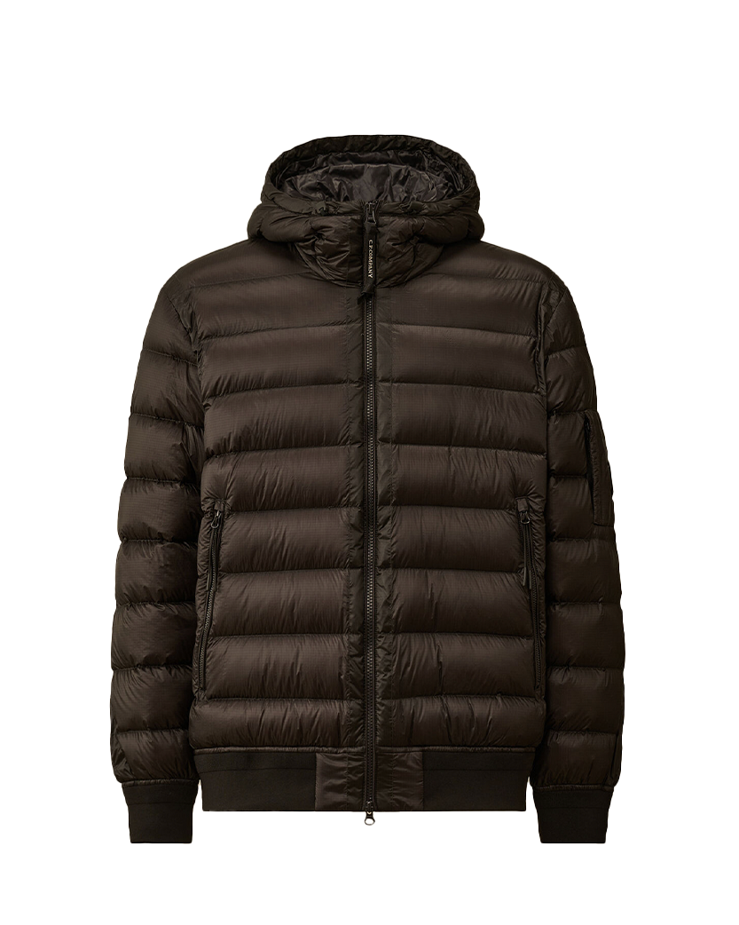 C.P. Company D.D. Shell Hooded Down Jacket Black