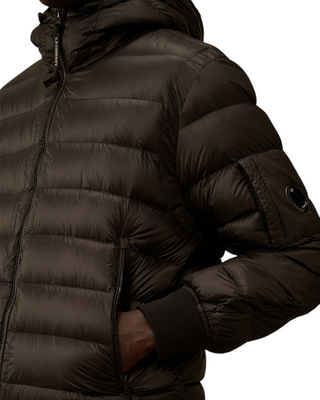 C.P. Company D.D. Shell Hooded Down Jacket Black