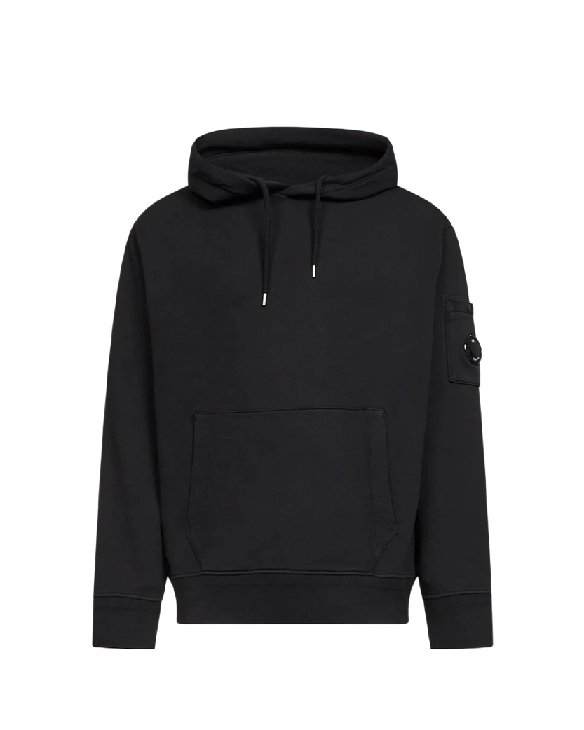 C.P. Company Lens Cotton Hoodie Black 20CMSS037A110044G
