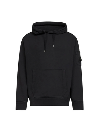 C.P. Company Lens Cotton Hoodie Black 20CMSS037A110044G