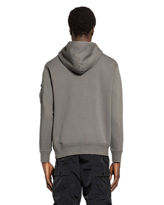 C.P. Company Lens Cotton Hoodie Gunmetal Grey 20CMSS037A110044R